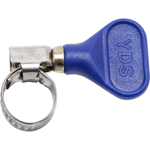 S/S Clamp w/ Thumb Screw - 1/2" (8-12 mm) - Blue