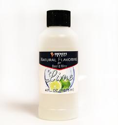Natural Lime Flavoring Extract - 4 Oz