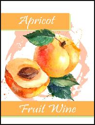 Apricot Wine Labels 30 ct