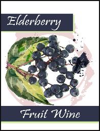 Elderberry Wine Labels 30 ct