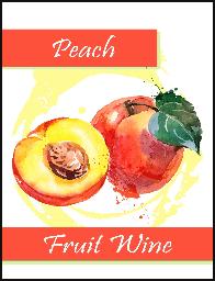 Peach Wine Labels 30 ct