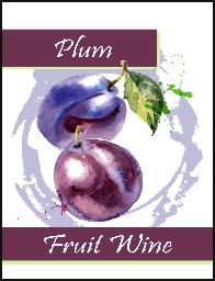 Plum Wine Labels 30 ct