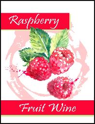 Raspberry Wine Labels 30 ct
