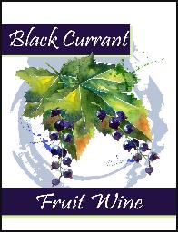 Black Currant Wine Labels 30 ct
