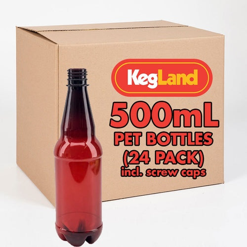 PET Beer Bottles - 500 mL (Case of 24)