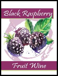 Black Raspberry Wine Labels 30 ct