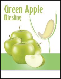 Green Apple Island Mist Wine Labels 30 ct