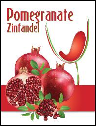 Pomegranate Island Mist Wine Labels 30 ct