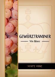 Gewurztraminer Wine Labels 30 ct