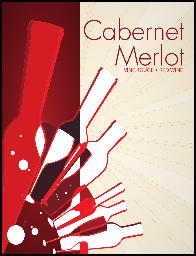 Cabernet Merlot Wine Labels 30 ct