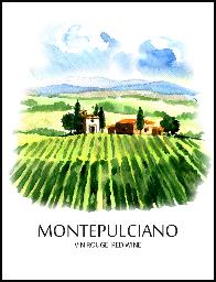 Montepulciano Wine Labels 30 ct
