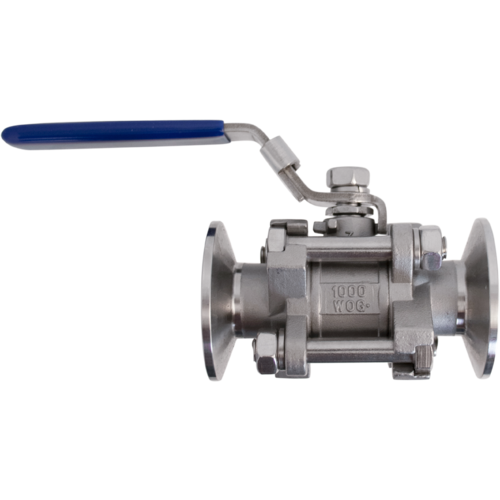 3 Piece Stainless Ball Valve - 1.5 in. T.C.