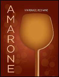 Amarone Wine Labels 30 ct