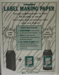 White Label Making Paper - 18/pk