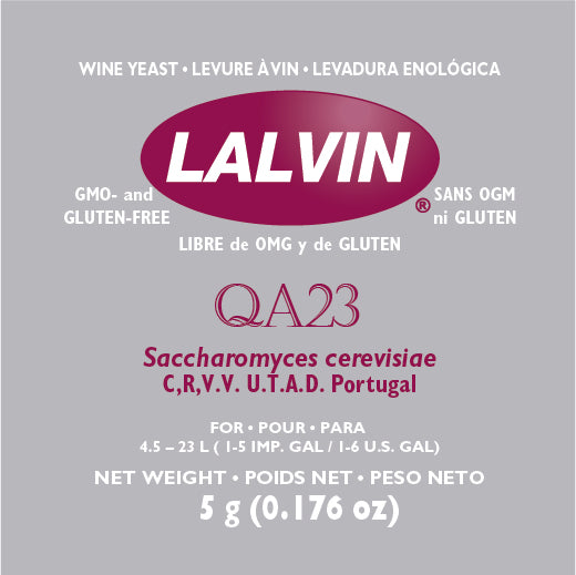 Lalvin QA23 Wine Yeast - 5 g packet